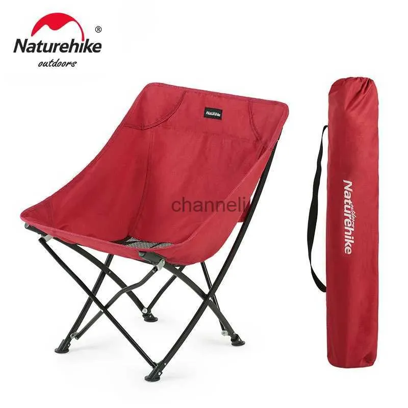 Camp Furniture Naturehike 2024 Camping Chair Ultralight Portable Picnic Chair Lightweight Foldable Relax Chair Outdoor Fishing Chair Moon Chair YQ240315