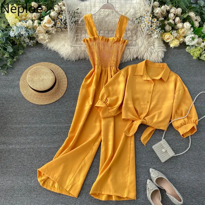 Neploe Summer Holiday 2 PCS مجموعة من النساء مثيرات صريح صريح تصميم الطيات