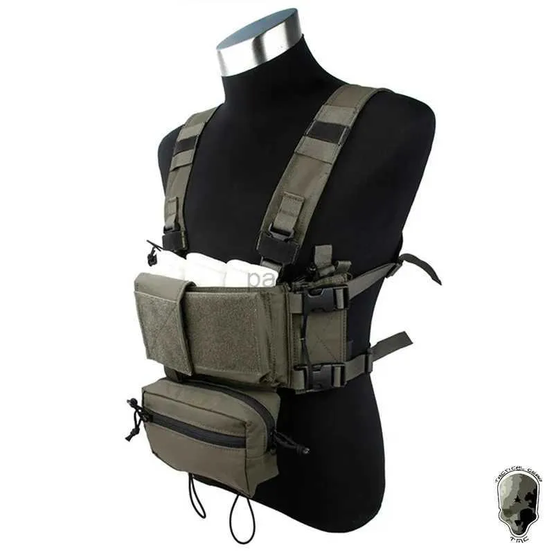 Tactical Vests TMC Tactical Modular Box Rig Micro Fight Chassis w/ 5.56 Mag Case Airsoft Vest Tactical Equipment 3115 240315