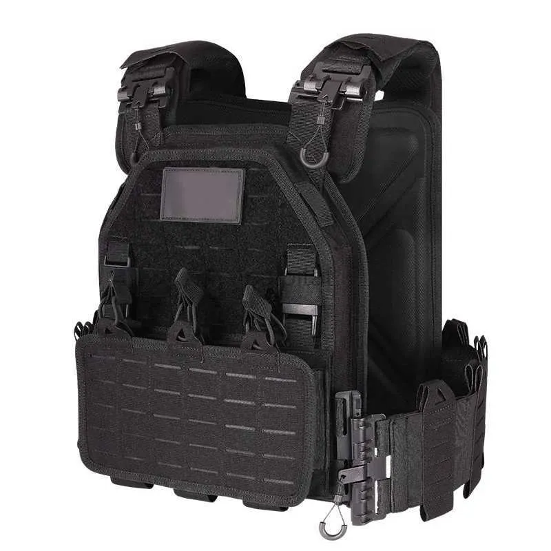 Gilets tactiques Nouveauté lumière à dégagement rapide découpé au Laser SWAT Combat 1000D Molle Chaleco Tactico gilet tactique militaire 240315