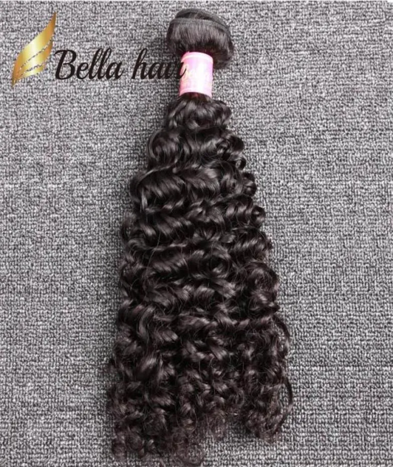 1pclotペルーの巻き毛の人間の髪の品質拡張自然色の束1026inch 9a bella hair5610197