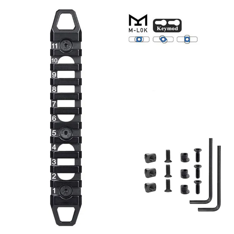 MAGAP 11 SLOT PRACKET GUIDE RAIL KEYMOD/MLOK PICATINNY RAIL ACCIORTERS