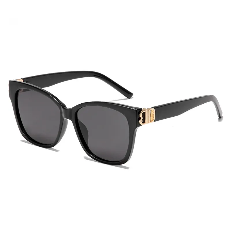 Lyxdesigner solglasögon kvinnor och män solglasögon fashionabla solglasögon högkvalitativa B-formade glasögon klassiska retro solglasögon med låda