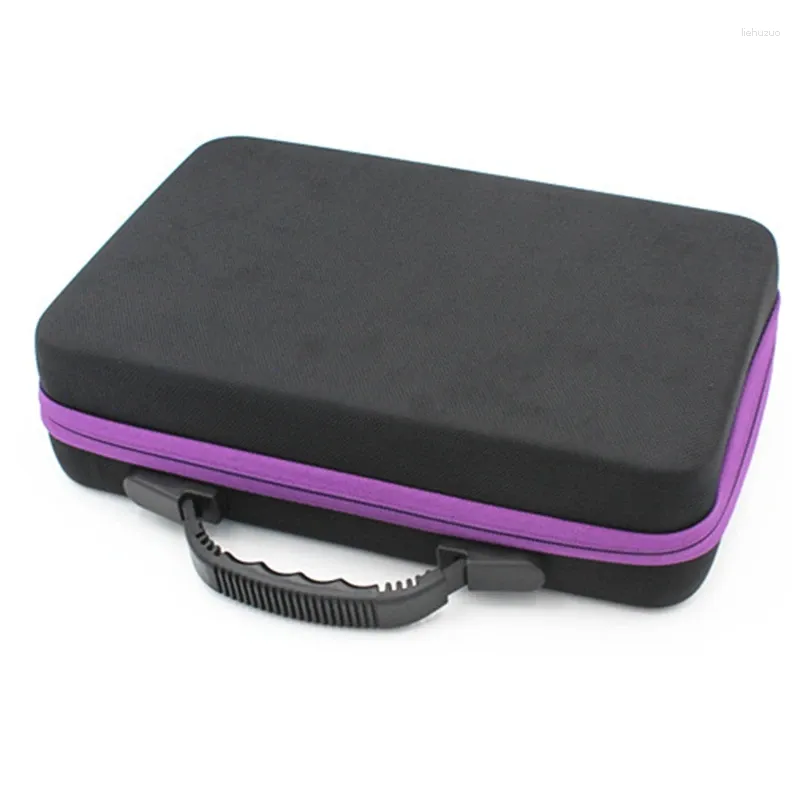 Cosmetic Bags DOME 60 Grid EVA Essential Oil Bottle Carry Case Holder Storage Hand Bag Zipper Design Shockproof Durable