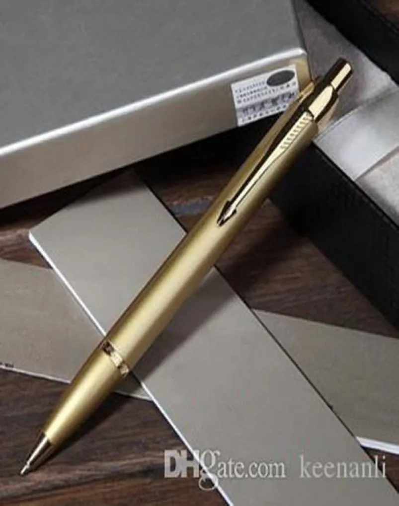 Metal Gold Ball Pen Set School Office Supplies Ball Point Pen Stationery Roller Ball Signature Pen Seriöst kulpunkt 2654225