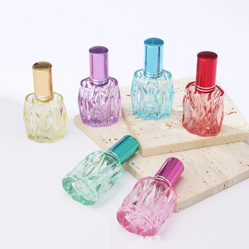 Bouteilles de parfum portatives de voyage de 10ml, conteneurs vides, atomiseur, petites bouteilles rechargeables pour échantillons