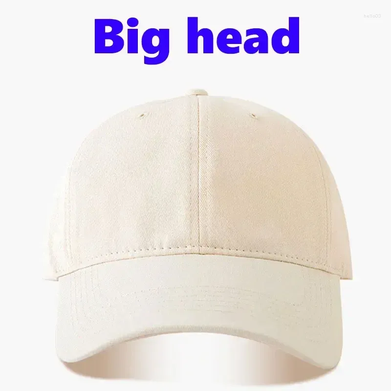 قبعات الكرة الكبيرة رأس القطن قبعة البيسبول للجنسين للبالغين