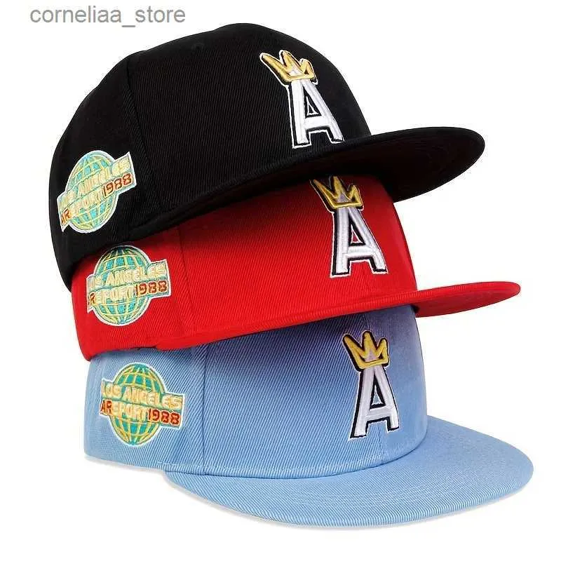 Bola Caps Hip Hop Moda Boné de Beisebol Coroa Uma Carta Bordado Snapback Chapéus Ajustáveis Esportes Lazer Caps Homens Mulheres Ao Ar Livre Sun HatsY240315