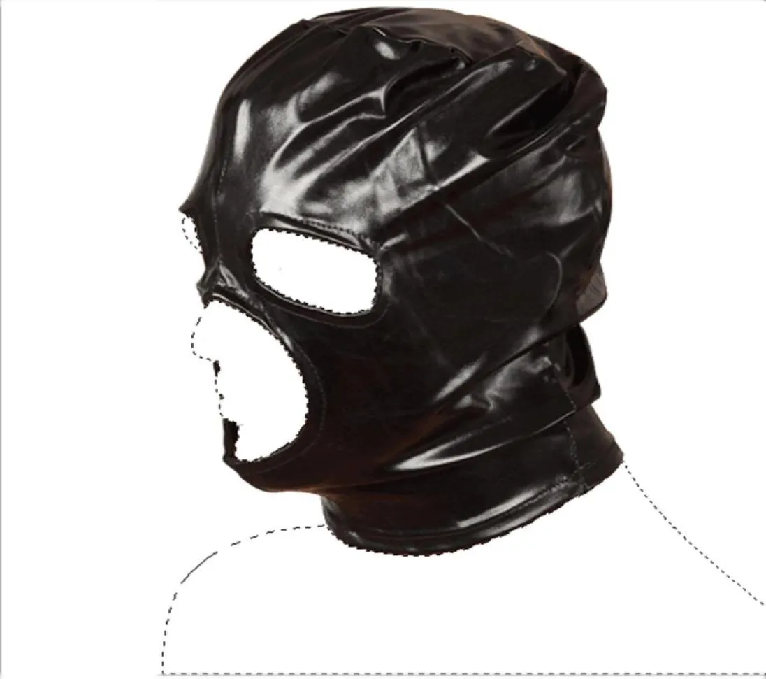 Masques de tête noirs BDSM Sex, masque d'esclave à capuche, joueur sm, yeux ouverts, produits pour adultes pour couples, lingerie, jeu de rôle, flirt, jouets sexuels4898201