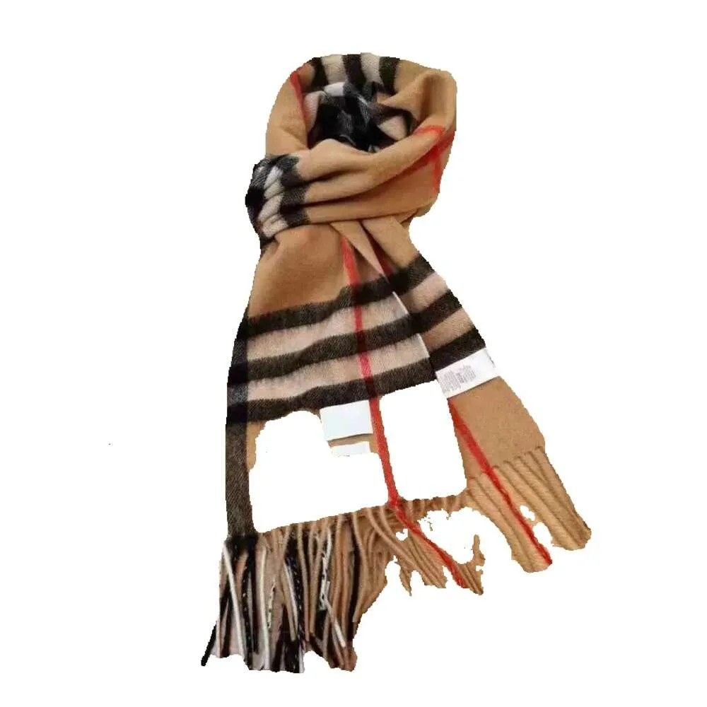 Зимний 100% кашемировый дизайнерский шарф Высококачественные мягкие толстые модные мужские женские шарфы Нейтральные классические большие клетчатые накидки с имитацией 5 цветовvy0d