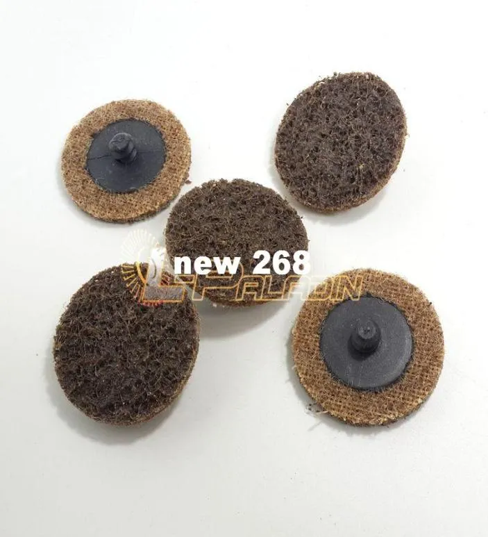 100 pieces 2quot Italy Premium Quality Nylon Coarse Grinding Disc Interchangable Roloc Nonwoven Backed Abrasive Disc4220604