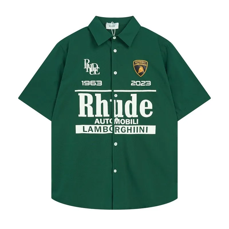 Polo-shirt Designer Polo Shirt Tshirt Mens Polos Men Po For Mens New Style High Quality Rhude Shirt S-XL 9C