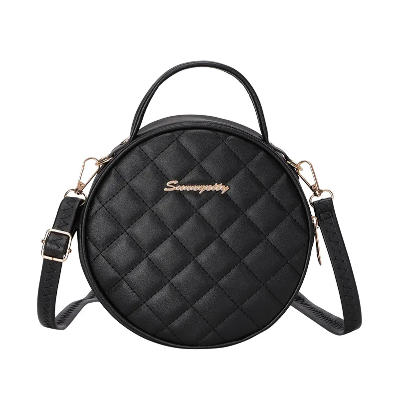 Fashion Rhomb small round Bag handbag womens bag casual simple small fragrance wind shoulder cross-body bags