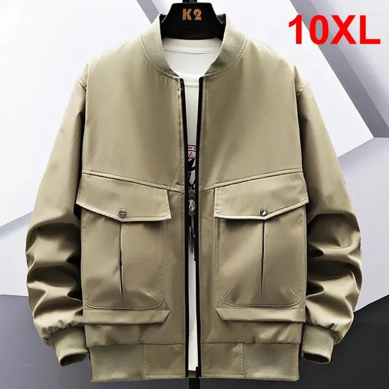 남성용 재킷 10xL 플러스 크기 야구 재킷 남자화물 코트 패션 캐주얼 한 단색 남성 겉옷 빅 10xlhigh 품질