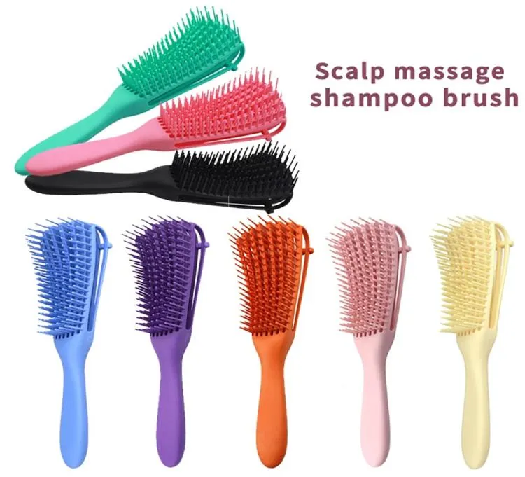Detangling Hair Brush Massage Wet Comb Der Hairbrush 2a to 4c Kinky Wavy/Curly/Coily/Wet/Dry/Oil/Thick Hair8008045