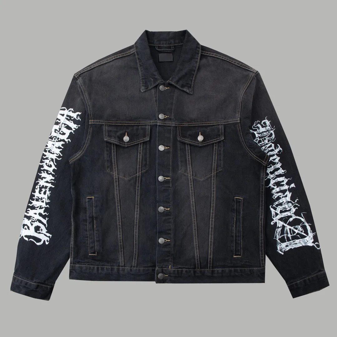 Save Big on Bulk Mens Denim Style Jacket Men's Denim Jacket Casual Loose  Fit Button Up Jean Jacket For Fall 2024 Classic Letter Design Best Deals  on