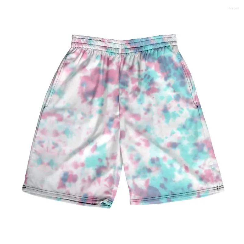 Shorts pour hommes Tie Dye Plage et vêtements pour femmes Impression numérique 3D Pantalons de couple tendance à la mode décontractée