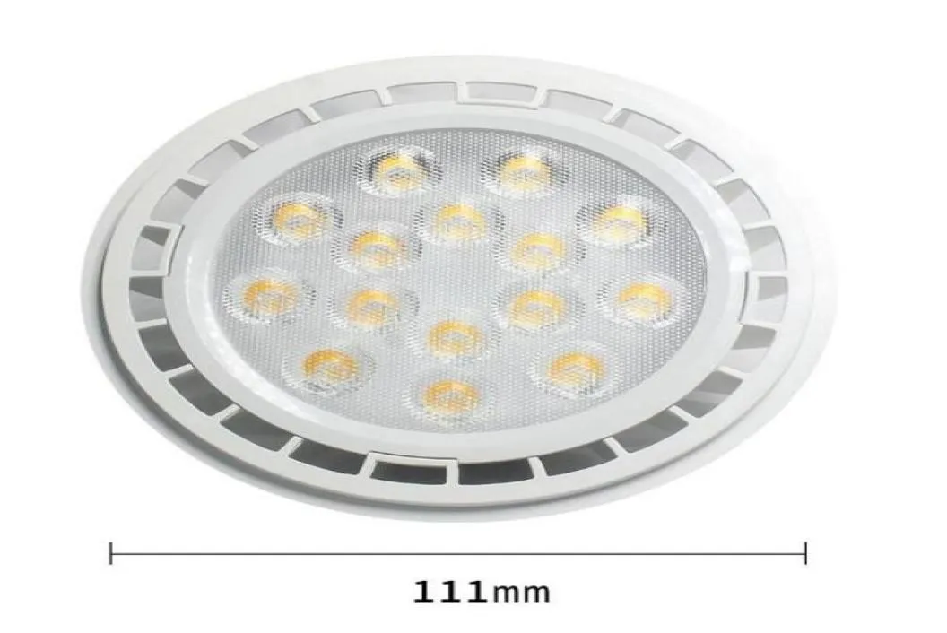 LED AR111 GU10 LIGHT LAMP 9W 12W 15W COB Spotlight Warm White Cool White Natural White Dimble glödlampor9810603