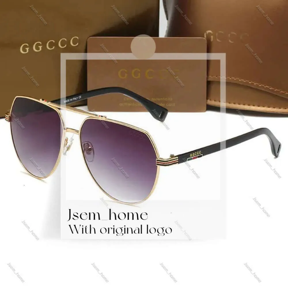 Luxury Gucchi Sunglasses Man Designer Sunglasses Woman Fashion Round Guccu Sunglasses Eyewear Sun Glasses Metal Frame Dark Glass Lenses G Sunglasses for Woman 533