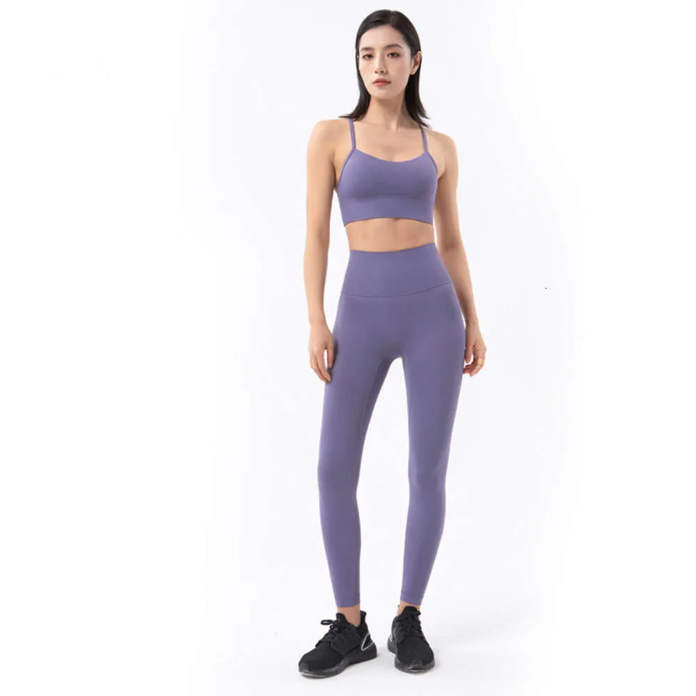 AL YOGA Leggings 2024 Nouvelle nudité Sense adaptée à la peau sans gêne avec les hanches surélevées hautes hautes leggings sportifs et pantalon cultivé de fitness