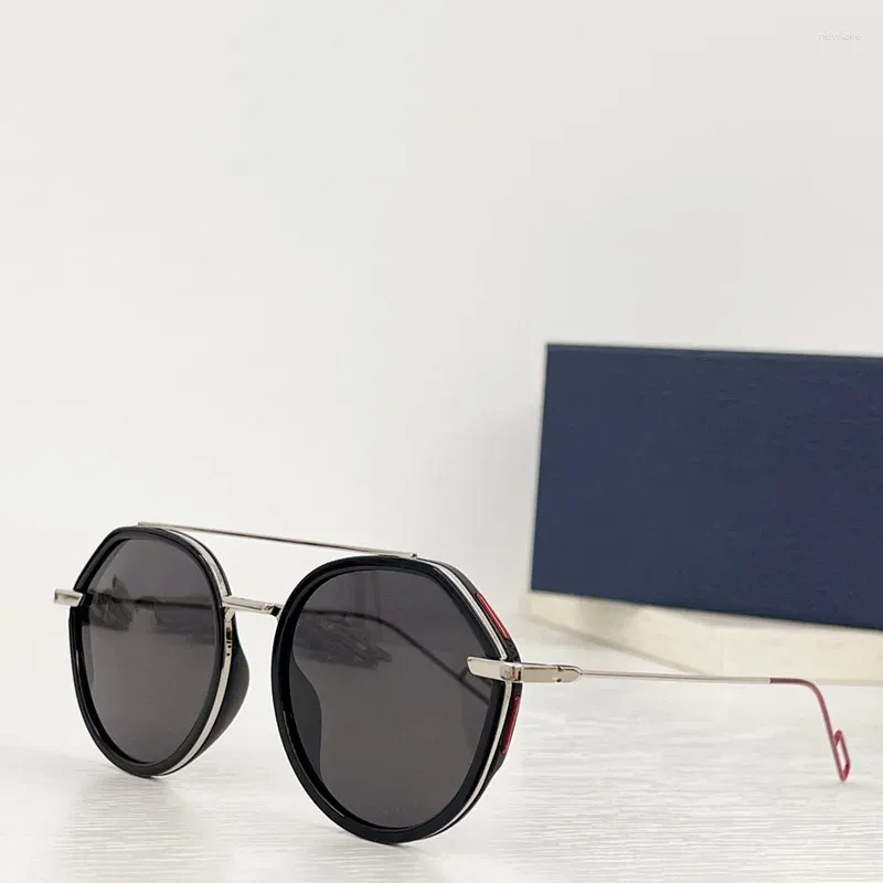 Zonnebrillen van hoge kwaliteit retro voor herenmode Klassieke ronde acetaatvezel UV400-bril Dames outdoor casual zonnebril