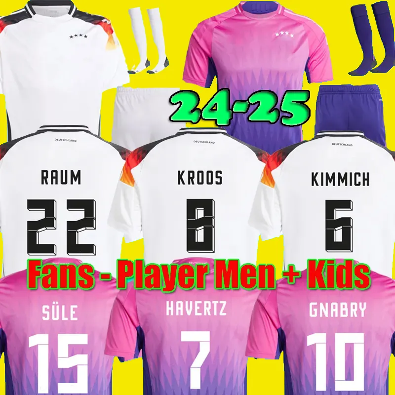 2024 Deutschland Retro BALLACK Fußballtrikot 2025 Deutschland Fußball KLINSMANN 24 25 Hemden Spieler Fans Männer Kinder Set WERMER SANE 1990 1998 1988 1996 Alemania