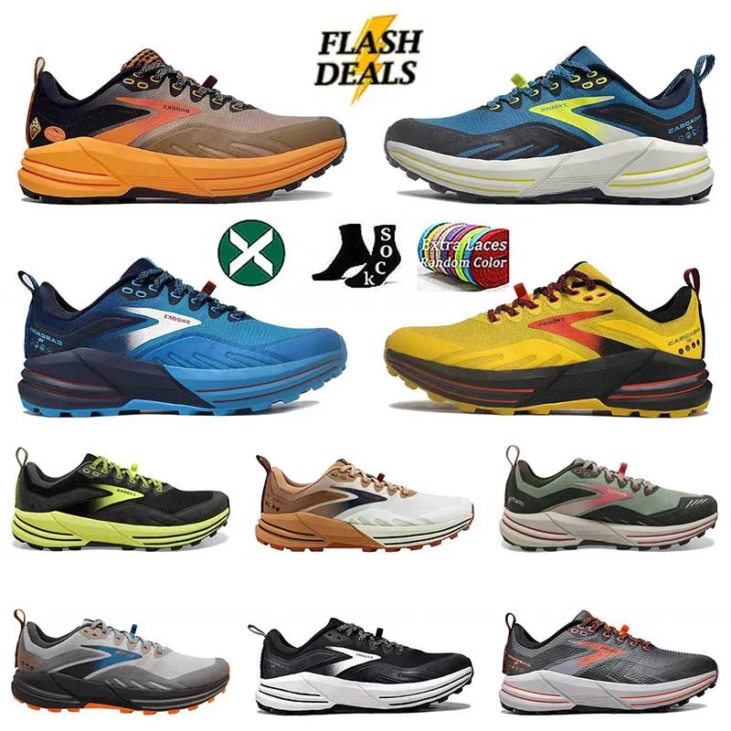 brooks running shoes brooks cascadia 16 Mens Kadınlar Tasarımcı En kalite Platform Flat Sneakers Trainers Sports Loafers Shoes 【code ：L】