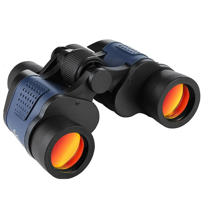 60x60 High Power Binoculars With Coordinates BAK4 Portable Telescope LowLight Night Vision For Hunting Sports Travel Sightseeing 240312