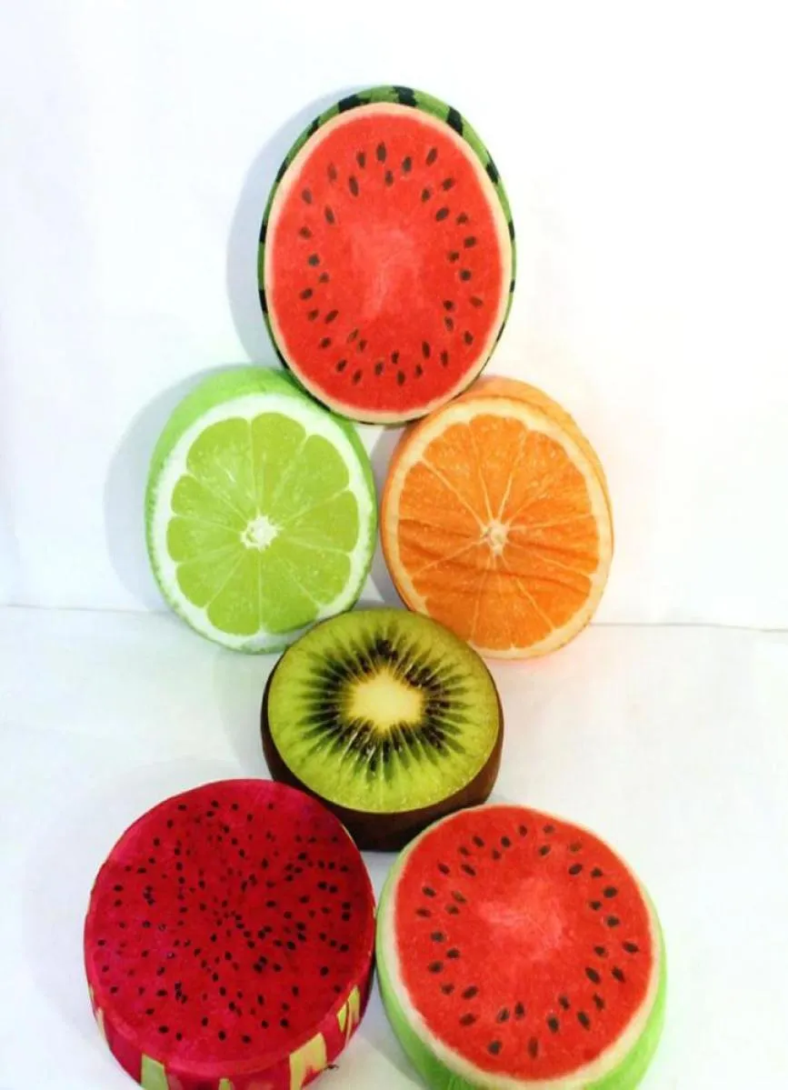 Almofada de assento de frutas 3d de 30cm, travesseiro redondo, decoração criativa para casa, novidade, sofá, cunshion94688505453732