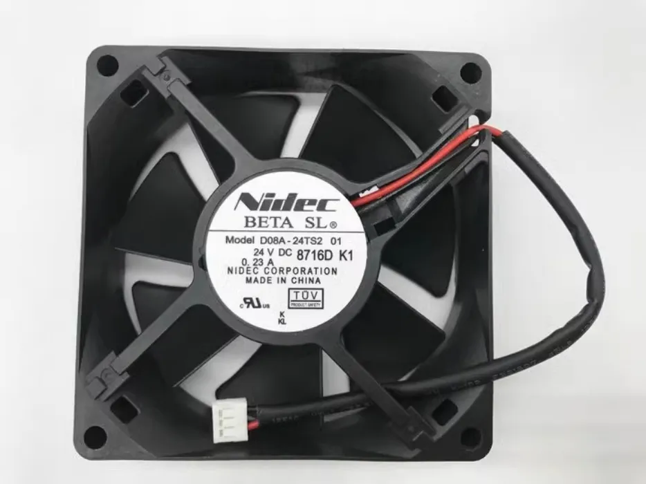 Gratis verzending originele Nidec 8025 D08A-24TS2 01 24 V 0.23A 8 CM inverter fan