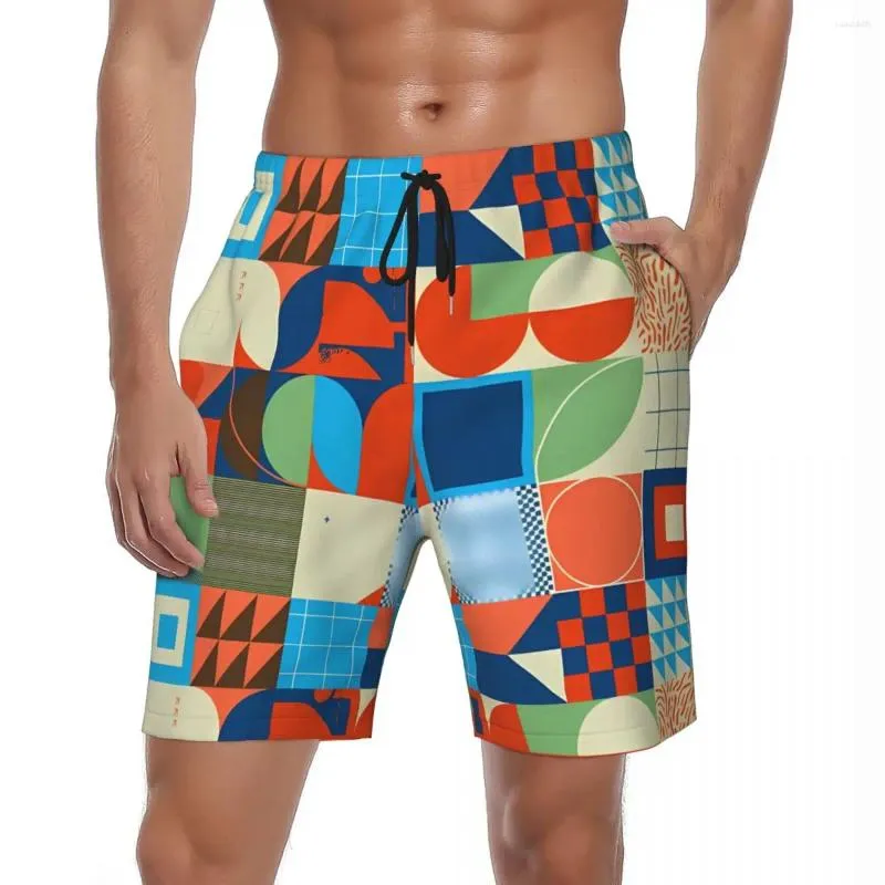 Men's Shorts Swimwear Punk Pattern Board Summer 3D Color Y2K Funny Beach Short Pants Men Design Surfing Fast Dry Swimming Trunks