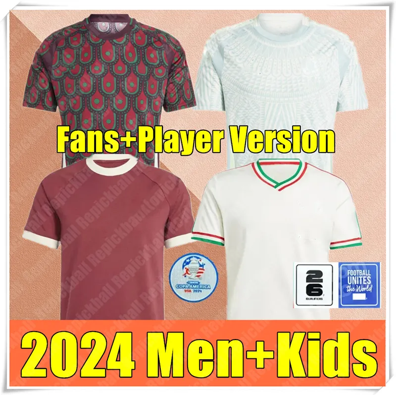 2024 2025 Meksyk piłkarski koszulki Chicharito 24 25 Koszulka piłkarska narodowa Mężczyzn Kid Kit Copa America MAILLOT MEXIQUE Home Away 1985 Retro Gimenez Lozano