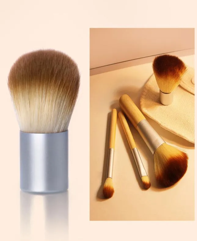 OTWOO 4pcslot Bamboe Borstel Foundation Brush make-up Kwasten Cosmetische Gezicht Voor Make-Up Schoonheid Tool3102568