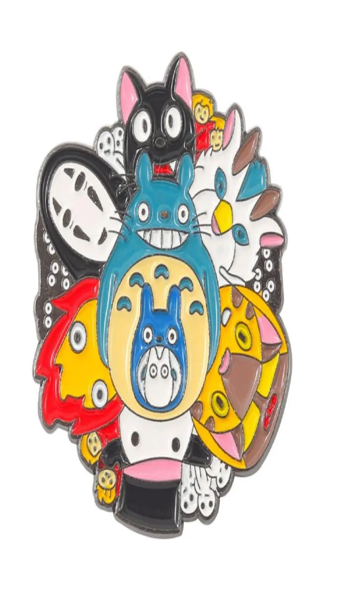 Sevimli Anime Karakter Koleksiyonu Emaye Pin Yüzsüz Erkekim Komşum Totoro Mix Rozeti Çocuk Broş Anime Aşıklar Aksesuarlar Yok FAC1745517