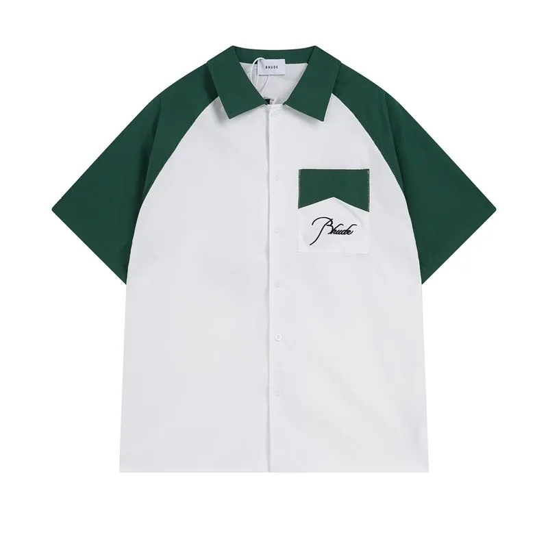 Camisa polo designer polo camiseta mens polos po para novo estilo de alta qualidade rhude s m l xl 3-1