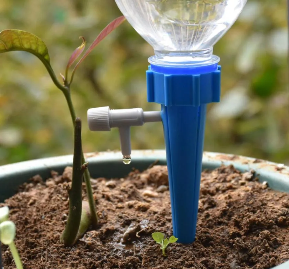 Gotejadores de água sistema de irrigação por gotejamento planta waterers diy picos de água por gotejamento automático cone rega plantas planta de casa automática wa6805899