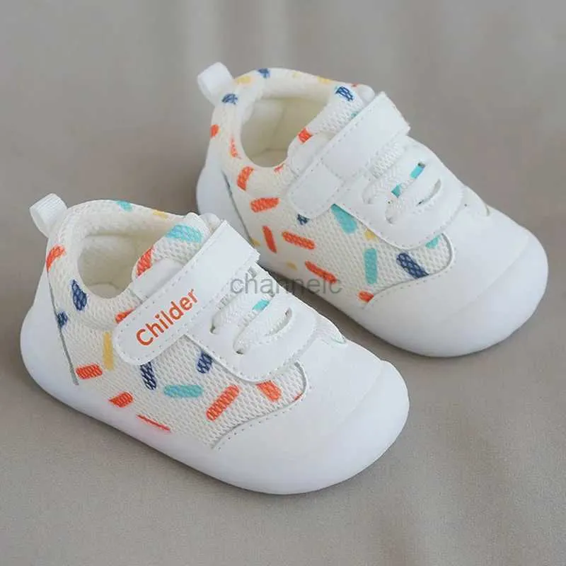 First Walkers Kinderschuhe für Mädchen und Jungen, Frühling und Sommer, atmungsaktives Netz für Neugeborene, Lauflernschuhe, rutschfeste, weiche Sohlen für Babys, Turnschuhe für Kleinkinder, 240315