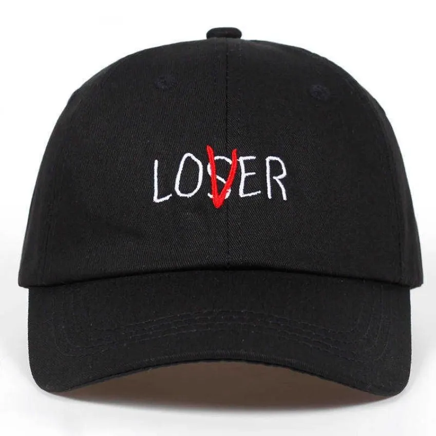 Nouveau Fashion Lover Loser Casquette de baseball unisexe broderie 100% coton papa chapeau réglable snapback hip hop chapeaux de haute qualité Q0703237S