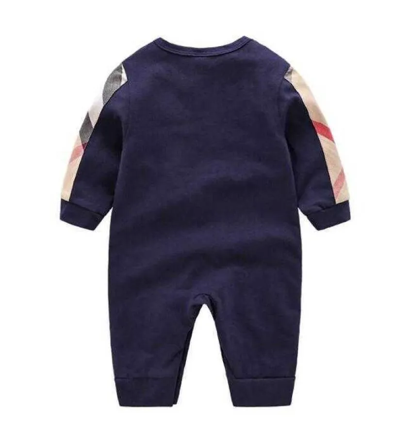 Ragazzo Estate Infantile Del Bambino Del Bambino Designers Vestiti Tuta Neonato Manica Lunga Pigiama di Cotone 024 Mesi Pagliaccetti Designers Clothes1161152