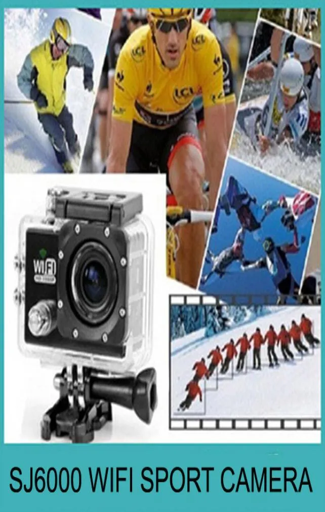 SJ6000 WIFI Sport Actie Videocamera FHD 1080P 12MP 2inch Mini Camcorder Autorecorder 30M Waterdicht Verkoop DHL EMS 2424160