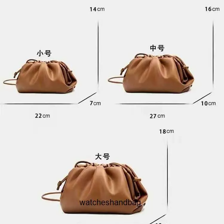 Designer Botegs V Luxury Handbag Family Woven Bag Women's Bag Genuine Leather Cloud Bag Pleated Dumpling Bag Soft Leather One Shoulder Crossbody Bag Small