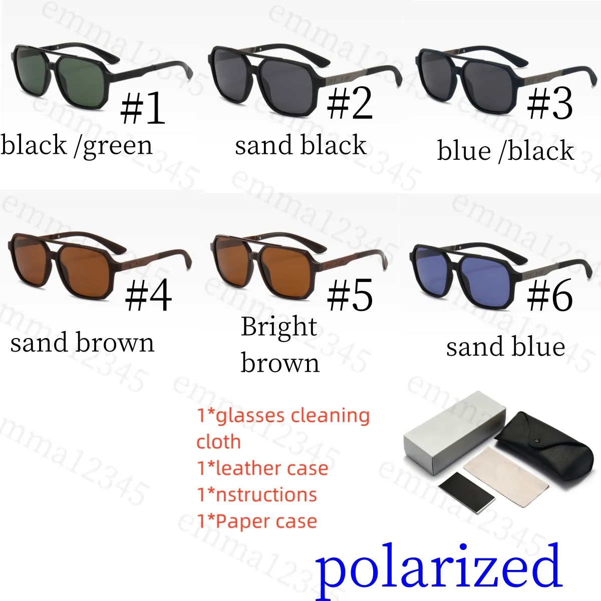 Дизайнерские солнцезащитные очки мужчины поляризованные классические бренды лучи-сунглас