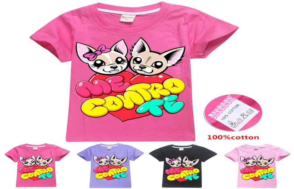 Me Contro Teかわいい犬印刷された子供Tシャツ4色614T女の子100コットンTシャツキッズデザイナー服SS3009301650