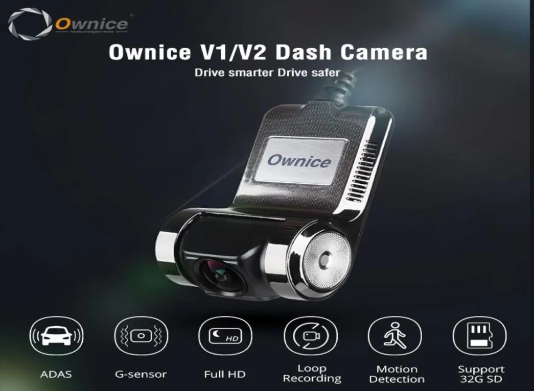 Ownice V1 V2 Mini ADAS Car DVR Carmera Dash Cam Full HD1080P Videoregistratore per auto Gsensor Visione notturna Dashcam accessori2085087