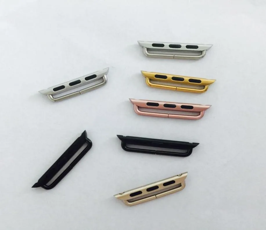 A Pair Metal Band Adapter Connector For Apple Watch series 6 5 4 3 1 2 SE 38mm 42mm 40mm 44mm SPORT EDITION WatchBand 100 Pair lo1784813