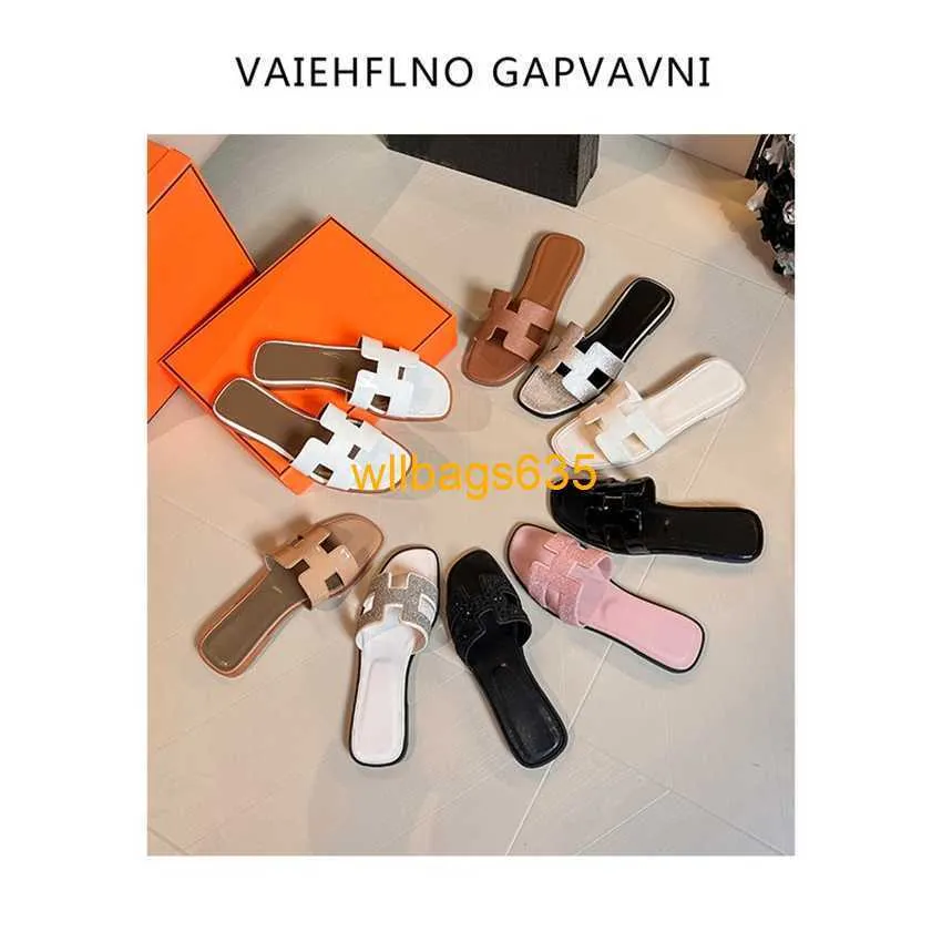 Oran Sandals Summer Leather Slippers Vaiehflnogapvavni2024 Summer Genuine Leather Fashion Weather Bottom Bottom One Peace Leat