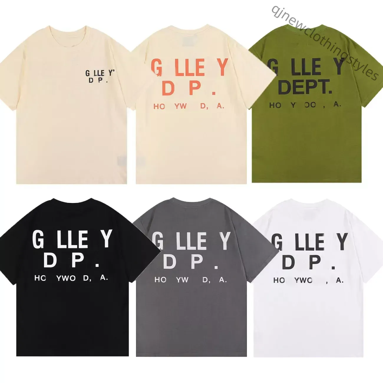 Classic Gally Tees Fashion T Shirts Mens Women Designer T-shirts depts cottons white shirt dept shirt