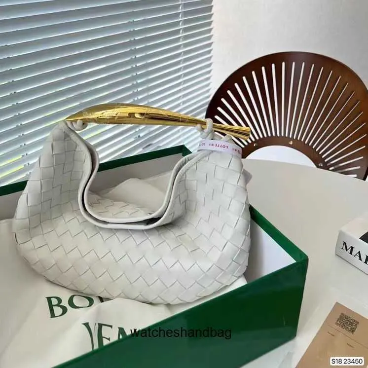 Designer Botegs V Luxus-Handtasche aus Rindsleder, gewebt, kleine Damentasche, Metallgriff, klassische Henkeltasche, Modetrend, Sardinen-Damentasche