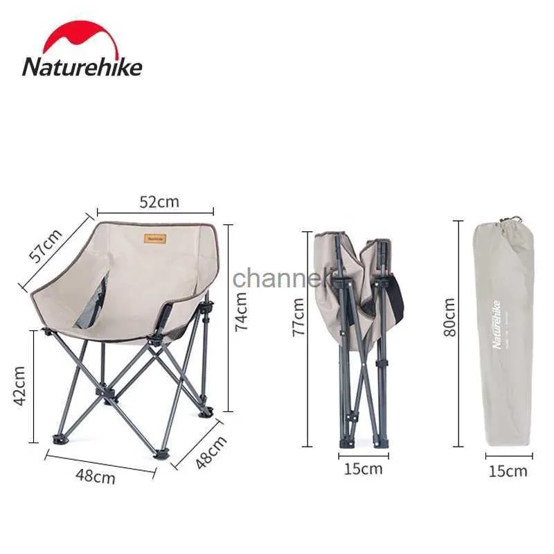 Mobilier de camp Naturehike chaise de lune pliable équipement de plein air Portable Camping croquis directeur dossier confortable tabouret de pêche YQ240315