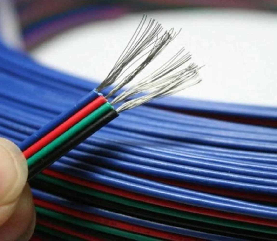 4-контактный удлинительный провод RGB, соединительный кабель, шнур для 3528 5050, светодиодная лента RGB, длина «сделай сам», 6451883